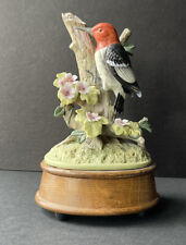 Willitts Vintage Bird Porcelain Music Box Figurine Plays 
