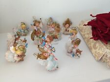 Lot of 12 Heirloom Ornaments Ashton Drake Holly Day Angels CHRISTMAS M9 picture