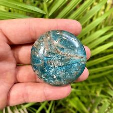 Blue Round Apatite Crystal Stone Rock Healing Crystals Reiki Meditation 2