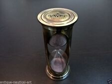 Antique Nautical Brass Sand Timer Marine Collectible Decorative Gift picture