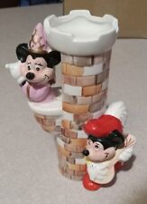 Vintage Applause Disney Mickey & Minnie Mouse Castle Tower Serenade Ceramic Vase picture