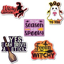 Happy Halloween Funny Assorted Holiday Magnet Decals, 5 Pack, 5 inch picture