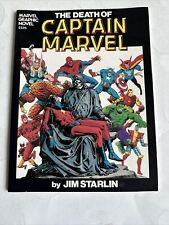 DEATH OF CAPTAIN MARVEL Graphic Novel #1 VF- (1982) JIM STARLIN 3rd Printing picture