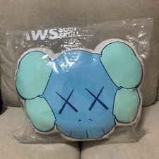 KAWS Soft Skull Cushion Pillow Blue MEDICOM TOY 2004 Unopened picture