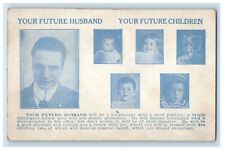 c1905 Future Husband And Future Childrens Kids Unposted Antique Postcard picture