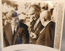 John F Kennedy Lyndon B Johnson Vintage AP Wirephoto Photo 1960 picture