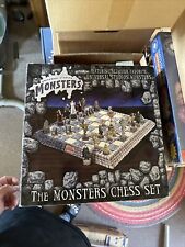 Vintage New Universal Monsters Chess Set In Original Box-RARE See Close-up Pics picture