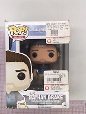 Funko Pop Nathan Drake #88 Uncharted 4 A Thiefs End Blue Shirt DAMAGED BOX READ picture