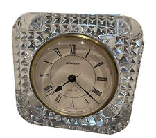 Staiger Quartz Clock West Germany Desk Mantel Crystal Glass Frame Made in France picture