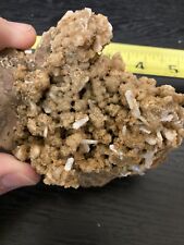 Milky White Idaho Owyhee Stilbite on Calcite coated Botryoidal Chalcedony (1-1) picture