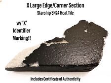 SpaceX Starship SN24 S24 X Large Heat Shield Tile Edge Corner Section w/ X Mark picture