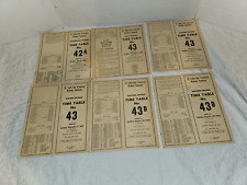 6 St. Louis-San Francisco Railway Co. Time Tables, For Employees Only, 1960-62 picture