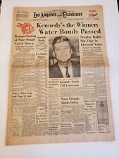 1960 John F. Kennedy Defeats Nixon, Nixon Goes To Tijuana, Los Angels Examiner  picture
