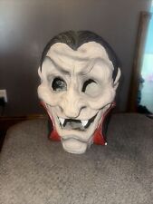 Vintage Rare Vampire Dracula 15”x 12” Ceramic Giant Head Halloween Decoration picture