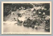 Hotel Chantecler SAINTE ADELE Quebec CPA Vintage Aerial Postcard 1950s picture