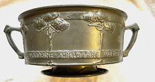 ART NOUVEAU English Pewter Rose Bowl By David Veasey for Liberty &Co. circa 1902 picture