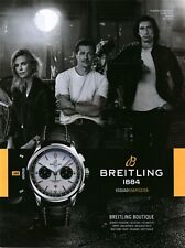 2019  PRINT AD - BREITLING WATCH AD.. BRAD PITT ADAM DRIVER CHARLIZE THERON AD2 picture