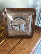 Telechron vintage wood desk clock world time zone picture