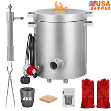 6KG Gas Melting Furnace Kit Propane Forge Metal Recycle Gold Silver Casting Tool picture