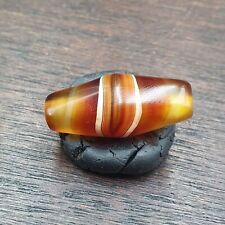 Antique Middle Eastern Agate Natural Eye Agate Bead very unique Pattern #3 picture