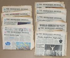 (9) Milwaukee Journal Brewers 1982 World Series OCT 11 12 13 14 16 17 18 19 & 20 picture