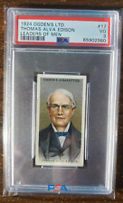 Thomas Edison - 1924 Ogden's Ltd. - Leaders of Men - #17 - PSA 3... picture