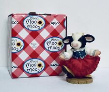 VTG Mary's Moo Moos I'D LOVE TO DANCE WITH MOO #484946A Enesco 1998 Cow Figurine picture