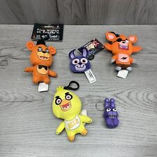 Five Nights at Freddy's Keychains Clips Plush Eyes Pop Lot Of 5 Variety picture
