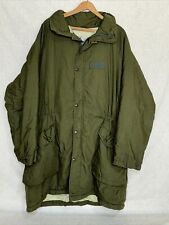 VTG Swedish Army 1997 Coat 180 / 95 Cold Weather Parka Green Hood M7360-020000-3 picture