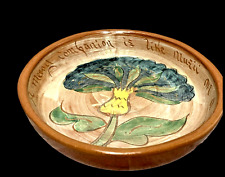 Welden Art Pottery Bowl Motto Ware Companion on Music Journey Vintage picture