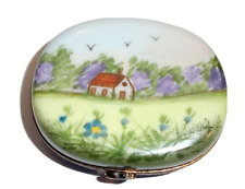 Peint Main Limoges Trinket-The French Countryside   picture