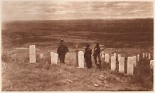 THE VANISHING RACE - THE CUSTER BATTLEFIELD  VINTAGE 1914 PHOTOGRAVURE picture