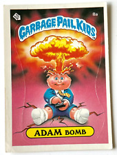 1985 Topps Garbage Pail Kids OS1 1st Series ADAM BOMB Checklist Card 8a GLOSSY picture
