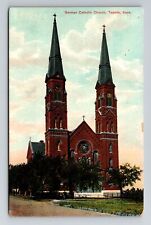 Topeka KS-Kansas, German Catholic Church Vintage Souvenir Postcard picture