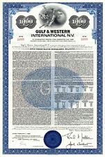 Gulf and Western International N.V. - dated 1968 Netherlands $1,000 Sinking Fund picture