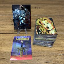 1994 Lady Death Chromium Trading Cards 1-100 Complete Set Rare Cards CV JD picture