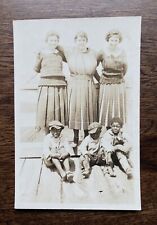 African American Boys Barefoot a Kentucky Hopkinsville Family Vintage Photo picture