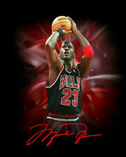 MICHAEL JORDAN Chicago Bulls 8.5x11 Signed Photo Reprint picture