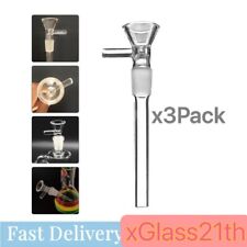 3PCS 4.7inch 14mm Male Pipes Glass Downstem with Bowl Adapter Water Filter Parts picture