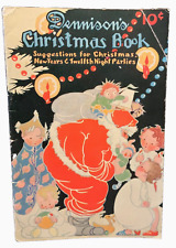 VINTAGE 1923 DENNISON’S SOFTCOVER CHRISTMAS BOOK - DECORATIONS, GAMES, ETC. picture