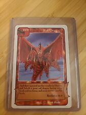 ⭐️ 1996 Redemption Rare Red Dragon 10/10 Christian Trading Card Bible Game. picture