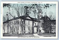 1942 State School Of Mines Building Campus Platteville Wisconsin Vintage Postcar picture