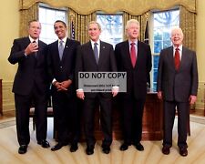 GEORGE W. BUSH WITH BARACK OBAMA AND FORMER PRESIDENTS - 8X10 PHOTO (ZY-634) picture