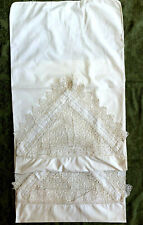 Pair of Antique Victorian-Edwardian White Pillowcases w/ Lace - Bed & Breakfast picture