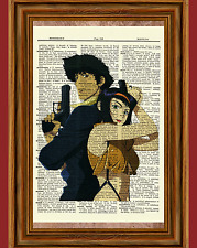 Cowboy Bebop Anime Dictionary Art Print Poster Spike Spiegel Faye Valentine picture