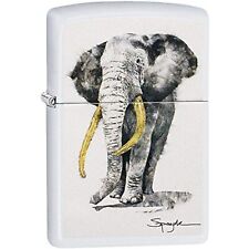 Zippo Artist Steven Spazuk Elephant Pocket Lighter 29844 picture
