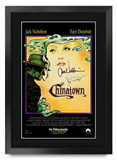 Chinatown A3 Framed Jack Nicholson, Faye Dunaway Poster Signed Print Movie Fan picture