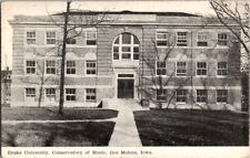 Vintage Postcard Drake University Conservatory Music Des Moines IA Iowa    F-437 picture