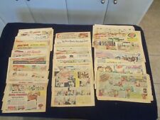 1930'S-1940'S FOOD PRODUCTS COLOR COMICS ADVERTISEMENTS - LOT OF 75 - NP 5244 picture