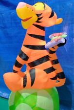 6' Gemmy Airblown Inflatable Disney Tigger on Easter Egg VINTAGE 2004 42217 picture